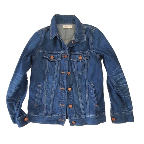 Madewell Jackets & Blazers - Madewell Trucker Jean Jacket Womens XS Blue Denim 100% Cotton